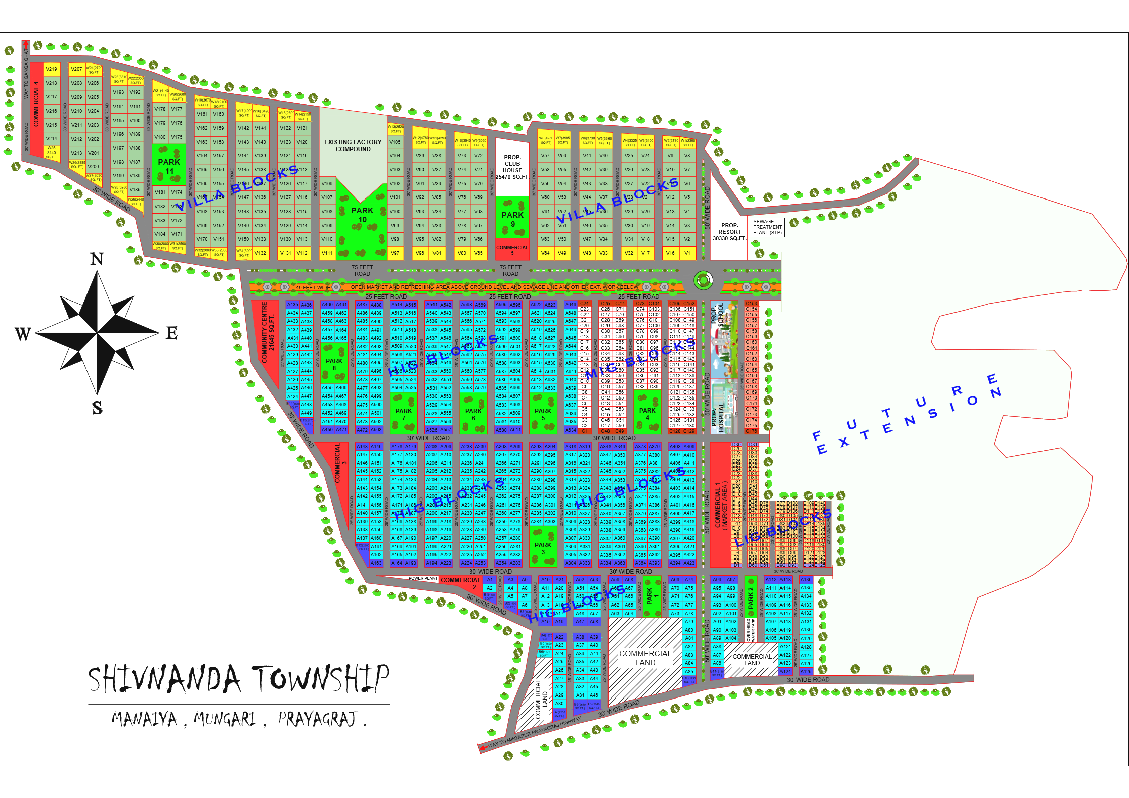Indicative township master plan